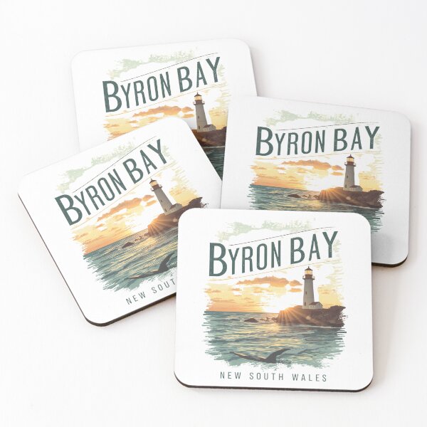 Aperçu de l'œuvre Byron Bay, Nouvelle-Galles du Sud, Australie créée et vendue par PamLeeDesign.
