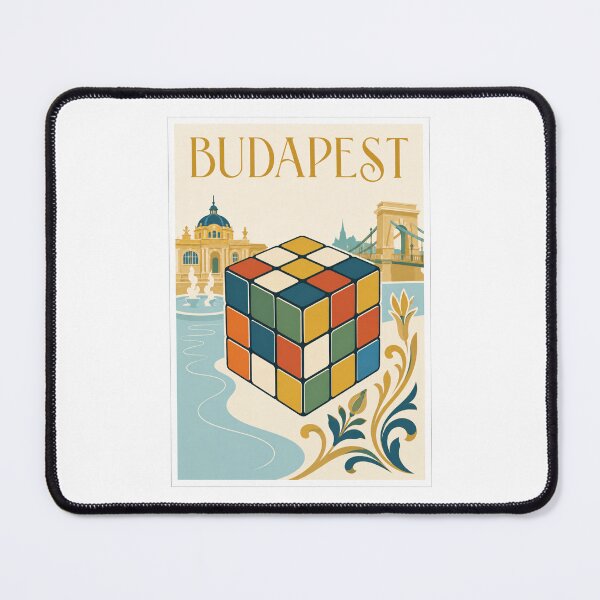 Item preview, Budapest Rubiks Cube Travel Poster designed and sold by Beyond Destinations.