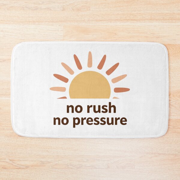 Item preview, No Rush No Pressure – Minimalist Sun Typography Design designed and sold by CosmicQuietLab.