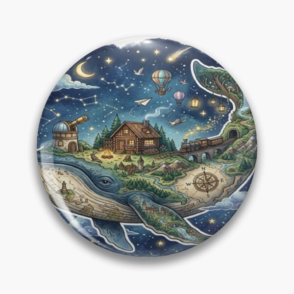 Item preview,  The Cloud Post Office Sticker | Whimsical Fantasy Mail House Illustration designed and sold by CreativeNest Prints.