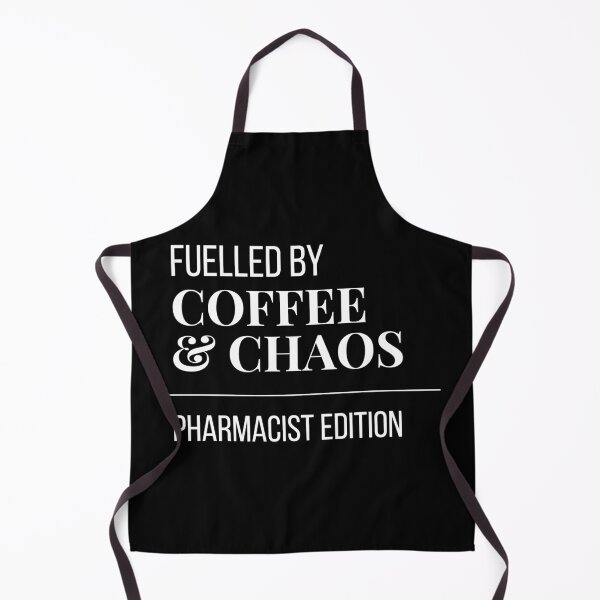Item preview, Fuelled by Coffee and Chaos Pharmacist Edition - Funny Pharmacist Gift Sticker designed and sold by leoshe.