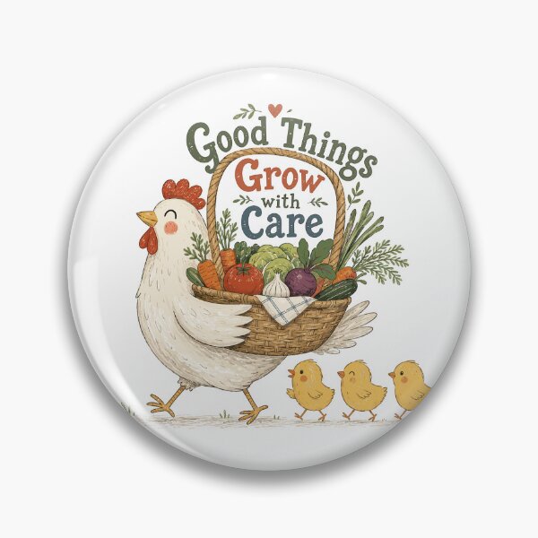 Item preview, Feathered Farmer - Cute Chicken designed and sold by bapupa.
