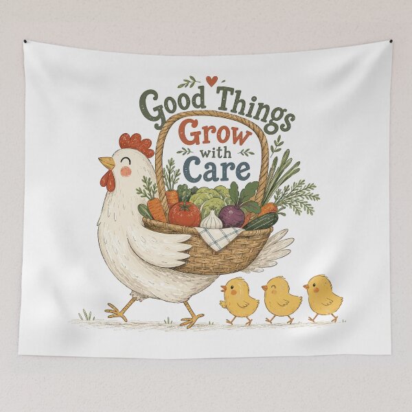 Item preview, Feathered Farmer - Cute Chicken designed and sold by bapupa.