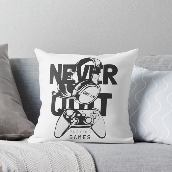 Item preview, Never Quit Playing Games Minimalist Gamer Controller Logo designed and sold by SarvynStudio.