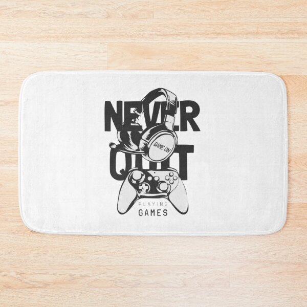 Item preview, Never Quit Playing Games Minimalist Gamer Controller Logo designed and sold by SarvynStudio.
