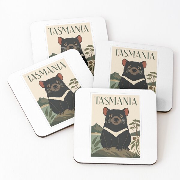 Item preview, Tasmania Tasmanian Devil Travel Poster designed and sold by Beyond Destinations.
