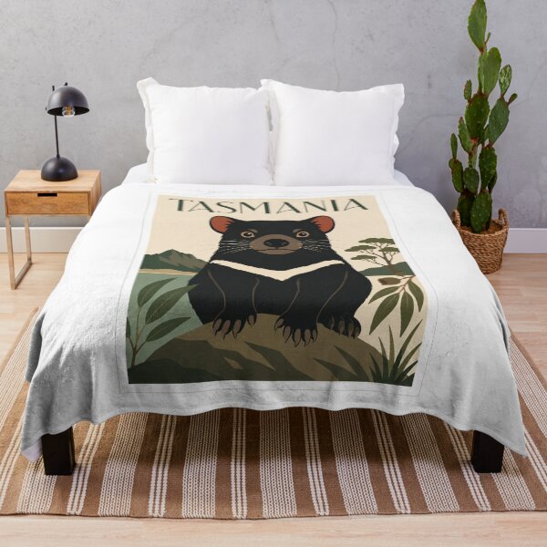 Item preview, Cartel turístico del demonio de Tasmania designed and sold by Beyond Destinations.