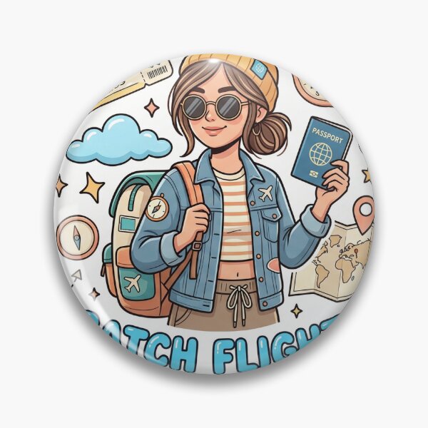 Item preview, Catch Flights Not Feelings Travel Design designed and sold by Tk-Arts200.