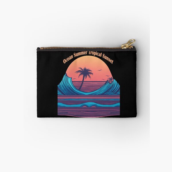 Item preview, Ocean Summer Beach Sticker – Tropical Sunset Aesthetic Design designed and sold by Artimax-Studio.