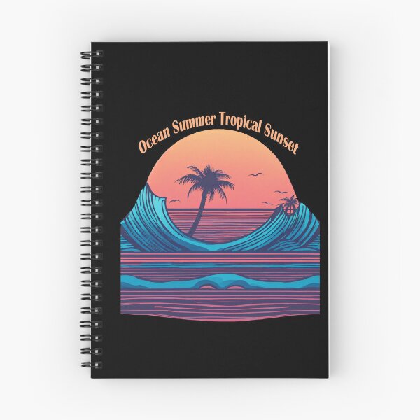 Item preview, Ocean Summer Beach Sticker – Tropical Sunset Aesthetic Design designed and sold by Artimax-Studio.