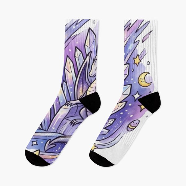 Item preview, Crystal Guardian Dragon | Celestial Fantasy Art | Cosmic Galaxy Dragon Illustration designed and sold by Cosmic Doodle Co..