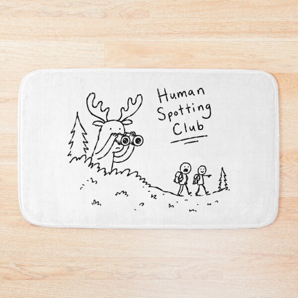 Item preview, Human Spotting Club Funny Moose Hiking Nature Humor Design designed and sold by MonkiFlipp.