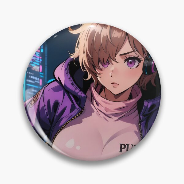 Item preview, Lilith Vegapunk One Piece Neon City Purple Jacket Mood designed and sold by bystudiolereve.
