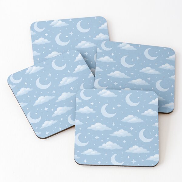 Item preview, Dreamy Pastel Sky Crescent Moon and Stars designed and sold by Owcomm.