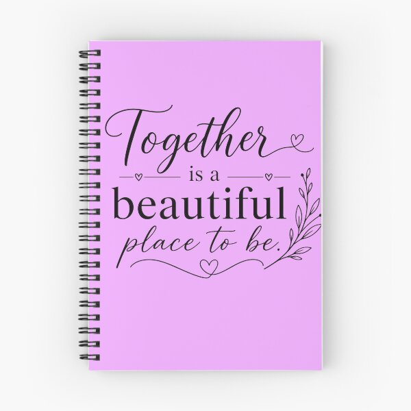 Item preview, Together Is A Beautiful Place To Be - Minimalist Romantic Typography designed and sold by Scro-Ciob-Shop.
