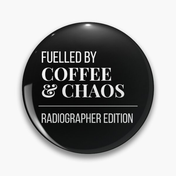 Item preview, Fuelled by Coffee and Chaos Radiographer Edition - Funny Radiographer Gift Sticker designed and sold by leoshe.