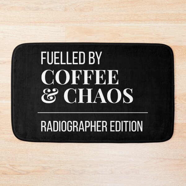 Item preview, Fuelled by Coffee and Chaos Radiographer Edition - Funny Radiographer Gift Sticker designed and sold by leoshe.