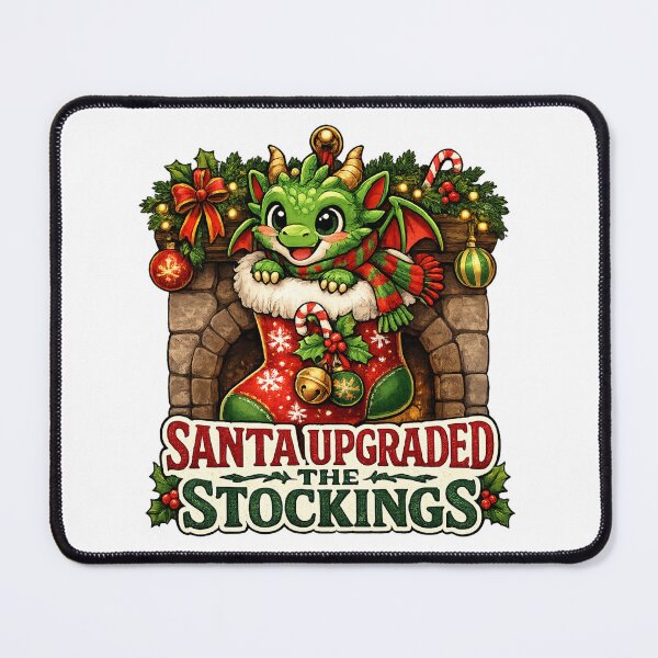 Item preview, Christmas - Santa Upgraded the Stockings designed and sold by ESSClothing.