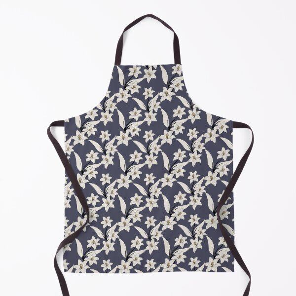Item preview, White Lily Botanical gray Seamless Pattern designed and sold by joniJhon_design.