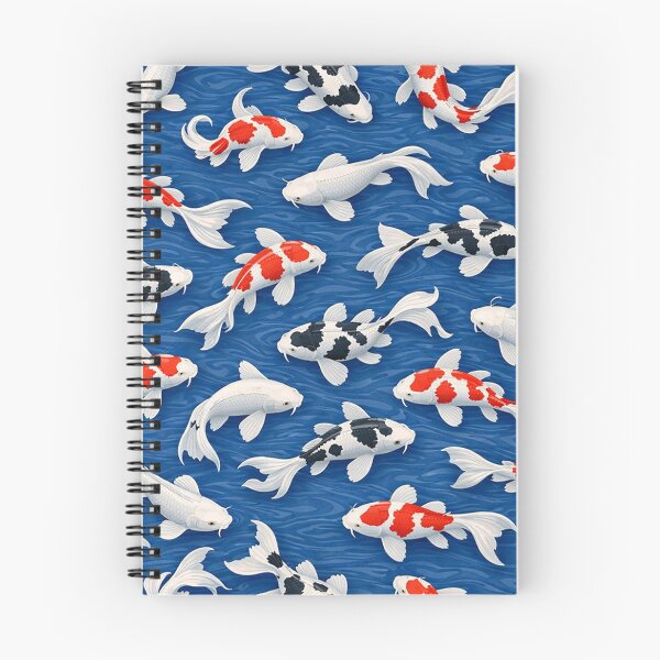 Item preview, Koi Fish Pattern Blue Pond designed and sold by Owcomm.