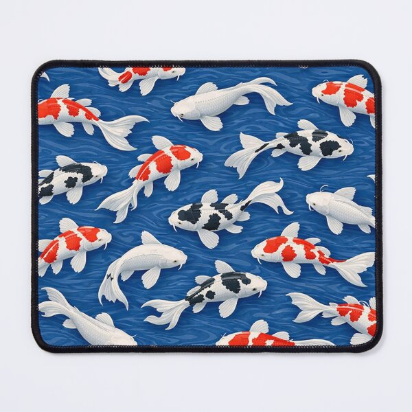 Item preview, Koi Fish Pattern Blue Pond designed and sold by Owcomm.