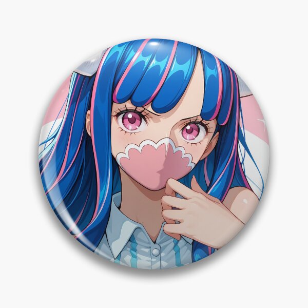 Item preview, Ulti One Piece Pink Background Horned Waifu Look designed and sold by bystudiolereve.