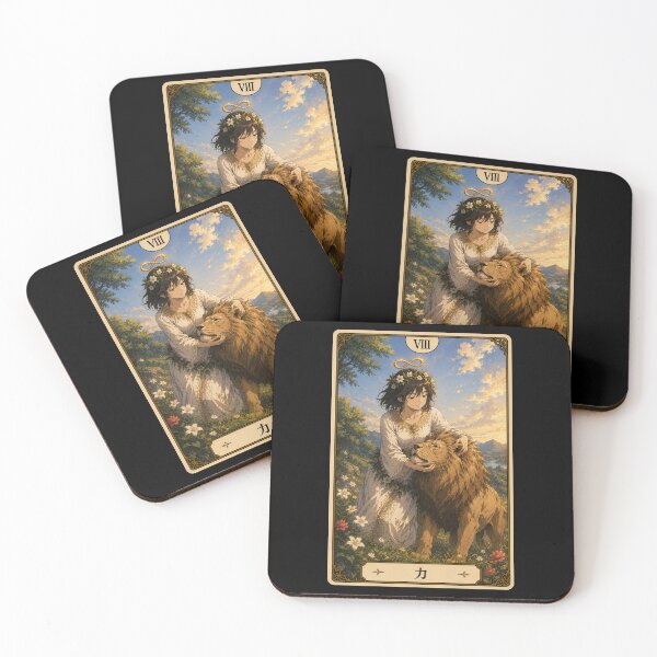 Item preview, Tarot card strength in anime style designed and sold by ProjecTees.