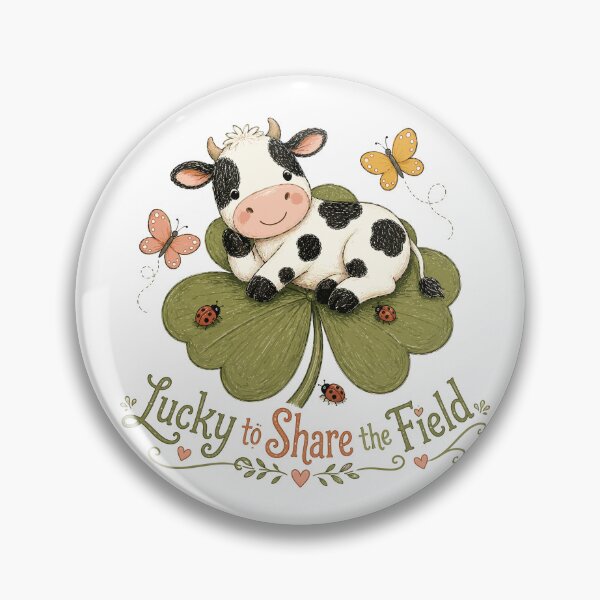 Item preview, Clover Companion - Cute Cow designed and sold by bapupa.