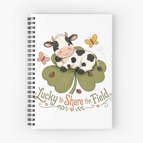 Item preview, Clover Companion - Cute Cow designed and sold by bapupa.