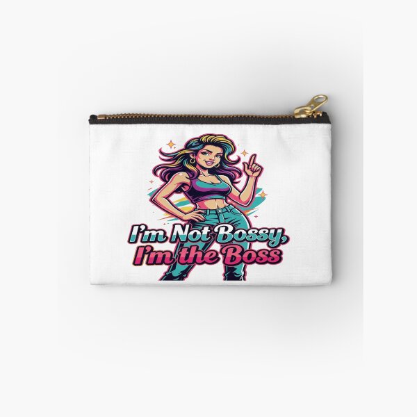Item preview, I’m Not Bossy, I’m the Boss – Bold Confident Women Graphic T-Shirt Design | Retro Neon Girl Boss Printable PNG for Apparel & Merch designed and sold by Sushikidsntod.