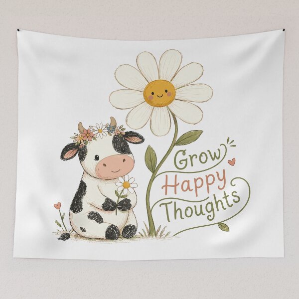 Item preview, Daisy Daydream - Cute Cow designed and sold by bapupa.