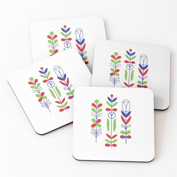 Item preview, Scandinavian Folk Floral Pattern Design designed and sold by RMTrendy.