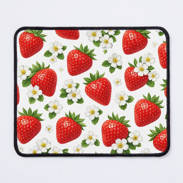Item preview, Sweet Strawberry Floral Pattern designed and sold by Owcomm.