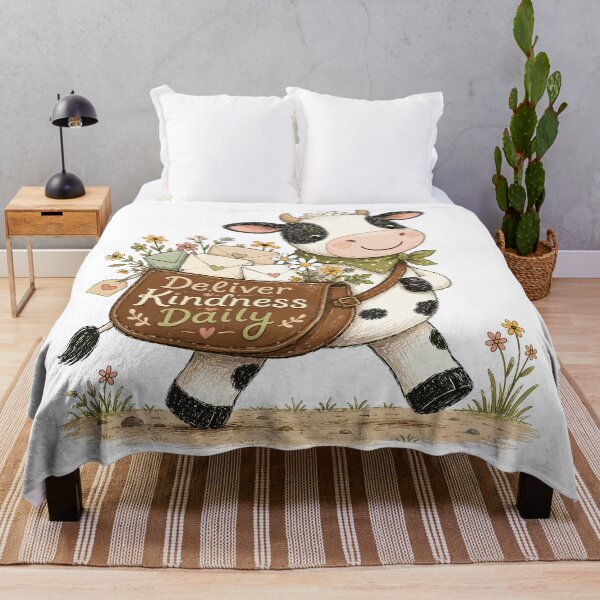 Item preview, Meadow Mail - Cute Cow designed and sold by bapupa.