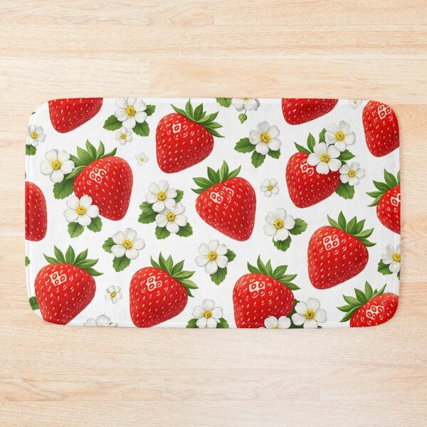 Item preview, Sweet Strawberry Floral Pattern designed and sold by Owcomm.