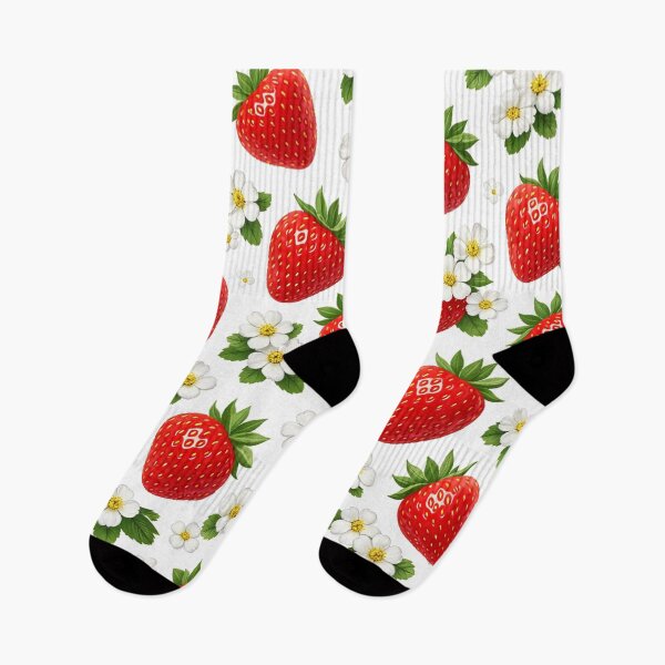 Item preview, Sweet Strawberry Floral Pattern designed and sold by Owcomm.