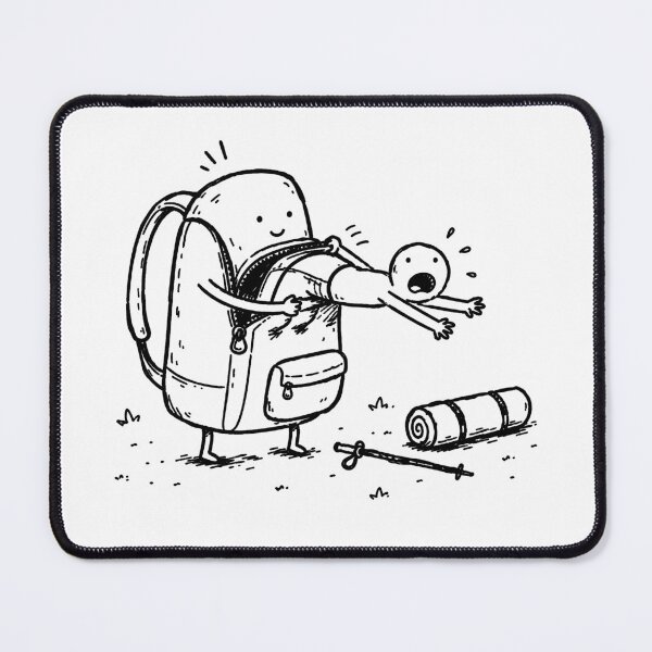 Item preview, Backpack Hug Funny Hiking Camping Backpacker Outdoor Humor Design  designed and sold by MonkiFlipp.