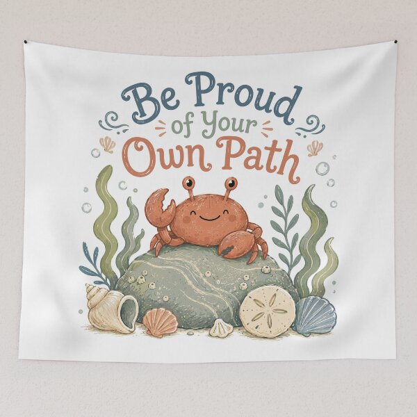 Item preview, Coral Companion - Cute Crab designed and sold by bapupa.