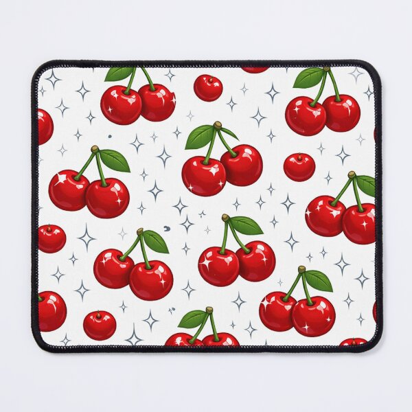 Item preview, Shiny Red Cherries Pattern designed and sold by Owcomm.