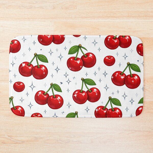Item preview, Shiny Red Cherries Pattern designed and sold by Owcomm.