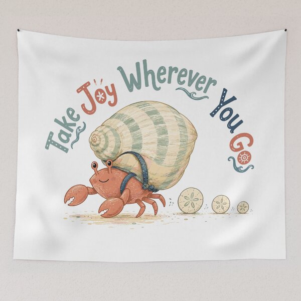 Item preview, Sandy Sidekick - Cute Crab designed and sold by bapupa.