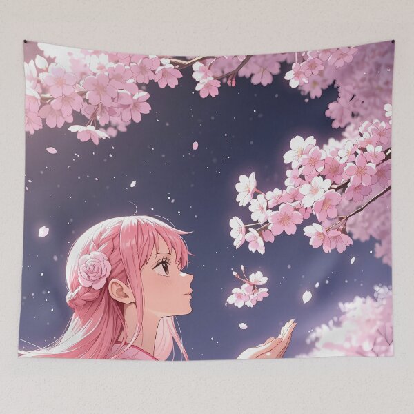 Item preview, Rebecca One Piece Night Sakura Kimono Petal Dream designed and sold by bystudiolereve.