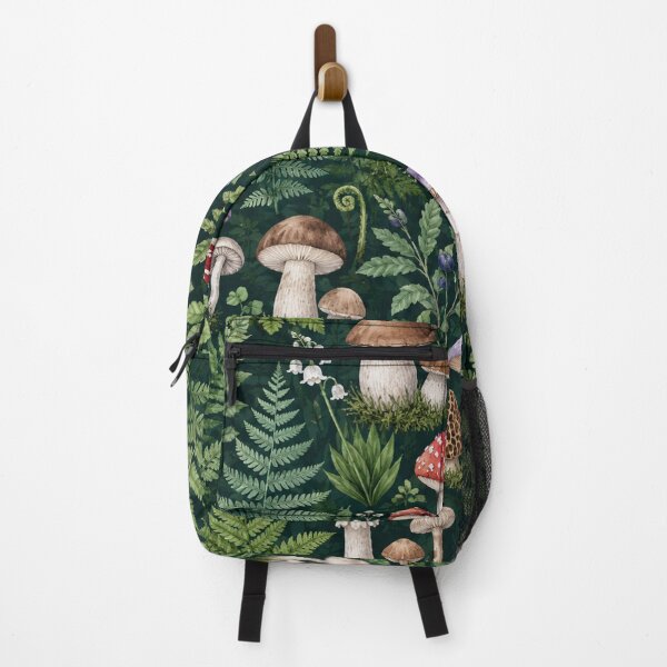 Item preview, Forest Floor Mushrooms Botanical Pattern designed and sold by Owcomm.