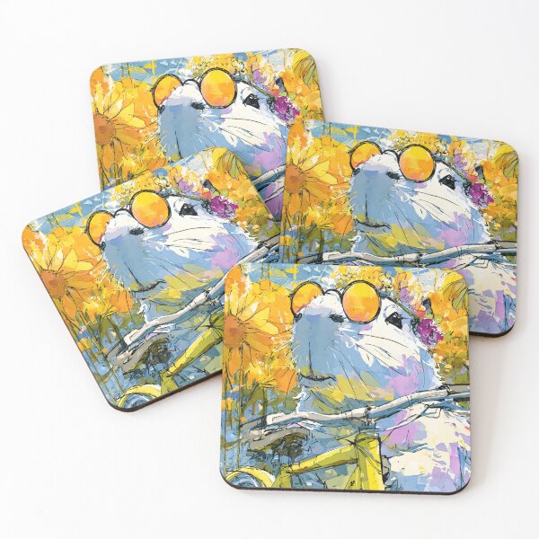Item preview, Capybara Sunglasses Yellow Bike Bold Expressive Art designed and sold by UhuCriei .