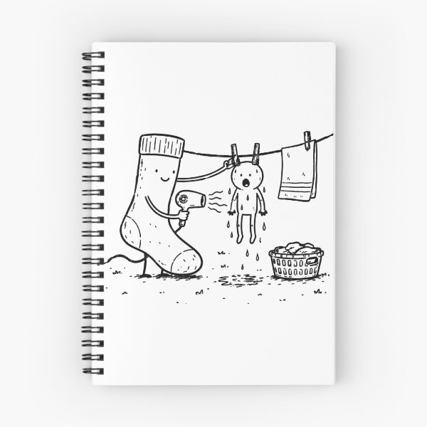 Item preview, Funny Sock Hair Dryer Laundry Day Humor Cute Laundry Design designed and sold by MonkiFlipp.