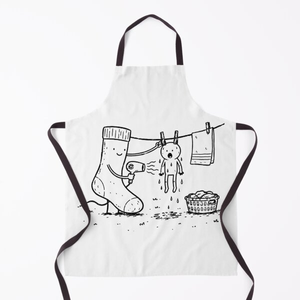 Item preview, Funny Sock Hair Dryer Laundry Day Humor Cute Laundry Design designed and sold by MonkiFlipp.