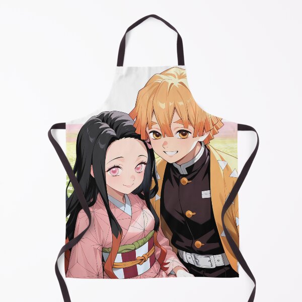 Item preview, Nezuko Kamado Demon Slayer Cute Couple Portrait With Zenitsu Agatsuma designed and sold by bystudiolereve.