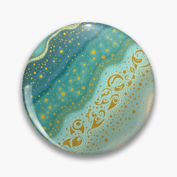 Item preview, Aboriginal Inspired Dot Art - Warm Shallow Ocean Current designed and sold by GrinGalore.
