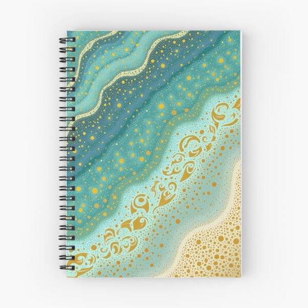 Item preview, Aboriginal Inspired Dot Art - Warm Shallow Ocean Current designed and sold by GrinGalore.