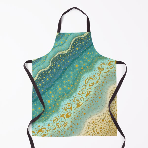 Item preview, Aboriginal Inspired Dot Art - Warm Shallow Ocean Current designed and sold by GrinGalore.